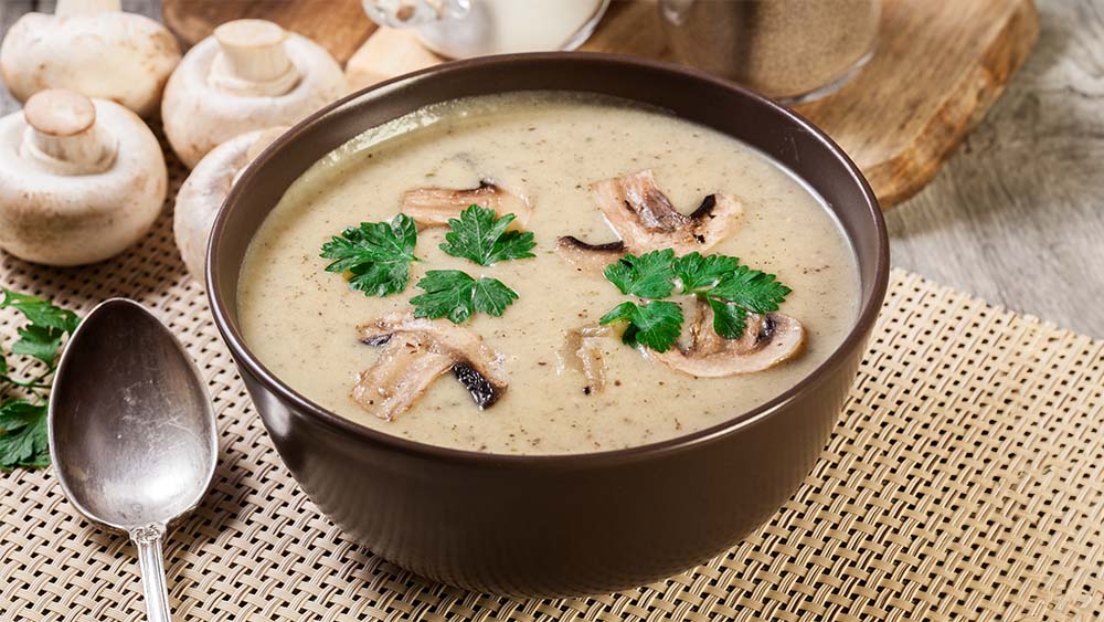 Cremige Champignonsuppe