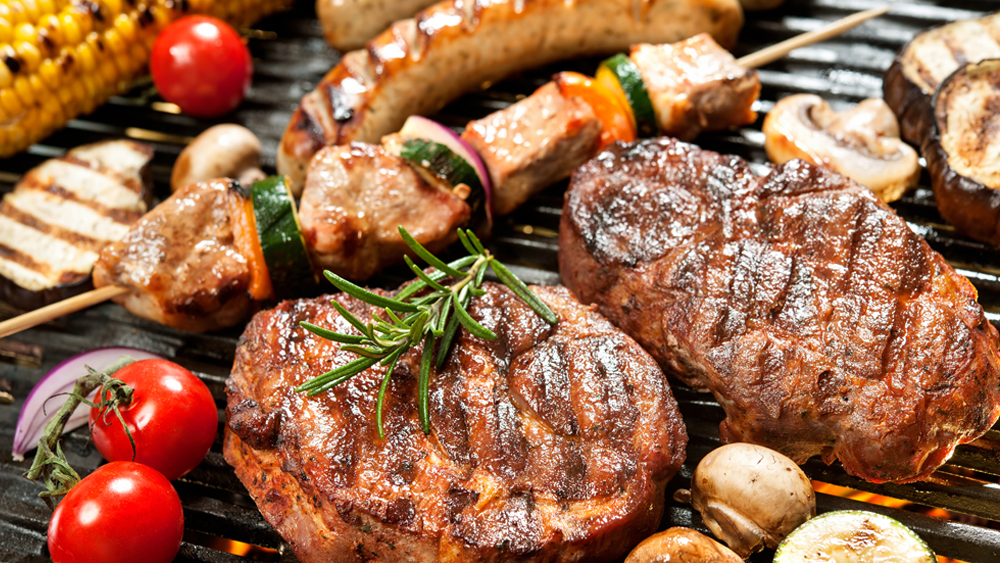 Grillen mit Wein