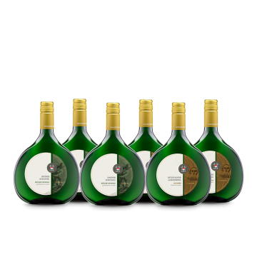 3 mal Müller-Thurgau, 3 mal Silvaner - besondere Weißweine