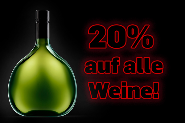 Profitieren Sie von 20% auf alle Weine!