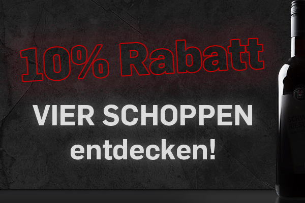 Noch diese Woche 10% auf alle Vier Schoppen