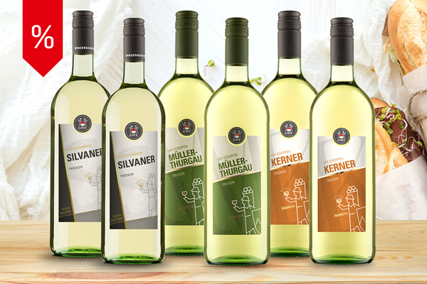 6 Flaschen Wein - perfekt f&uuml;r jede Gelegenheit!