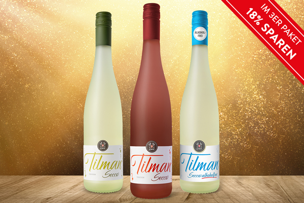 Für einen prickelnden Jahresabschluss - Unser Tilman-Trio